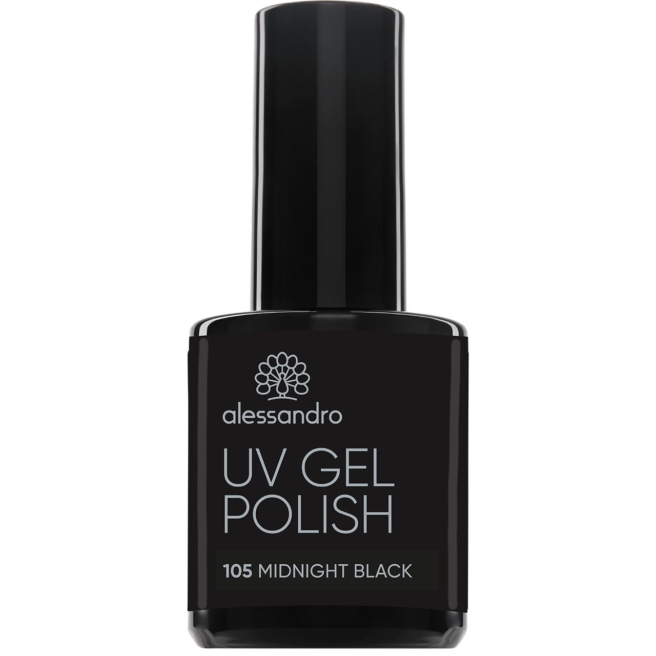 LAKIER HYBRYDOWY UV GEL POLISH MIDNIGHT BLACK 10ml
