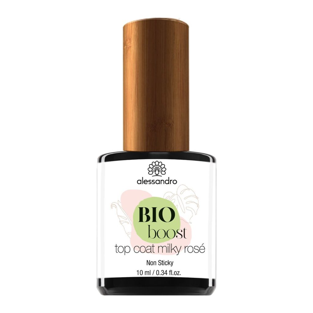TOP NABŁYSZCZAJĄCY BIOBOOST TOP COAT MILKY ROSE 10 ML